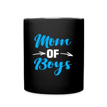 Maman de garçons - Mug uni - noir - Devant