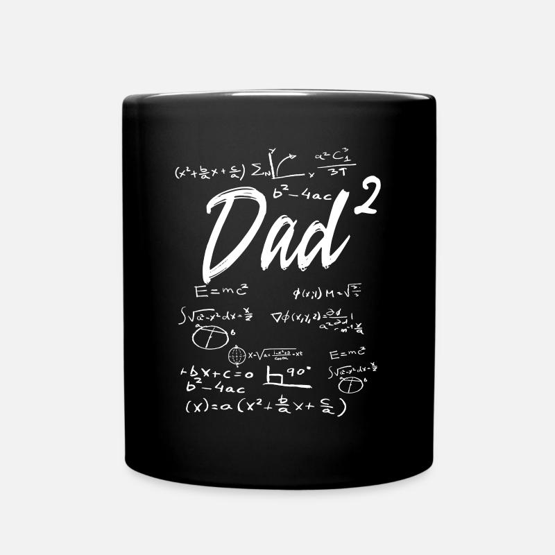 father of two dad twins physicist - Full Colour Mug - black