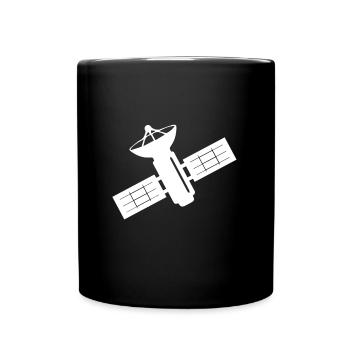 Satellite orbite spatiale idée cadeau - Mug uni - noir - Devant