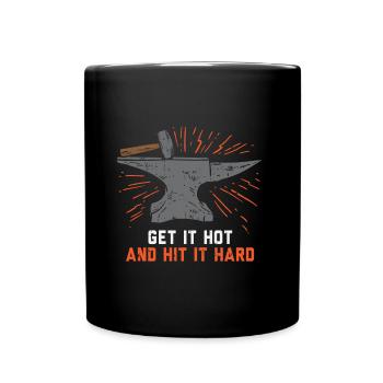 Forgeron enclume fer - Mug uni - noir - Devant