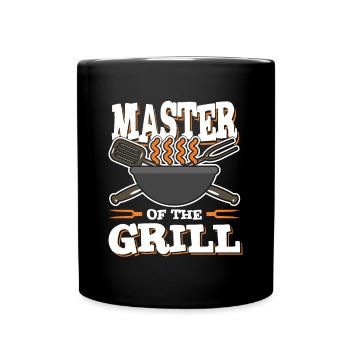 Master Grill Grillmeister Griller - Full Colour Mug - black - Front
