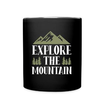 Explorez Mountains Say Mountains - Mug uni - noir - Devant