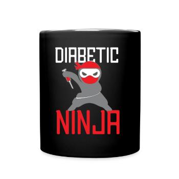 Diabetes ninja - Full Colour Mug - black - Front