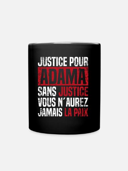 Égalité Anti Racisme Justive Pour Adama - Mug uni - noir