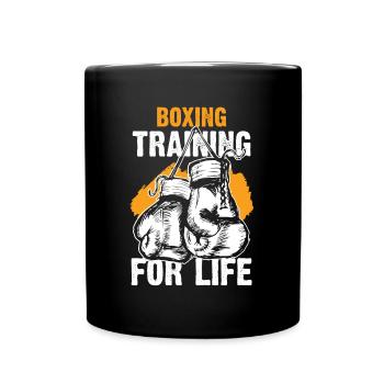 Boxing sport boxing gloves - Full Colour Mug - black - Front