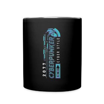 Cyberpunker 2077 cyber style - Mug uni - noir - Devant