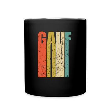Gauf Erzgebirge Erzgebirgisch sächsisch DDR Retro - Tasse einfarbig - Schwarz - Vorne