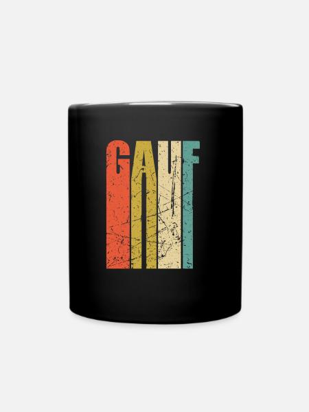 Gauf Erzgebirge Erzgebirgisch sächsisch DDR Retro - Tasse einfarbig - Schwarz