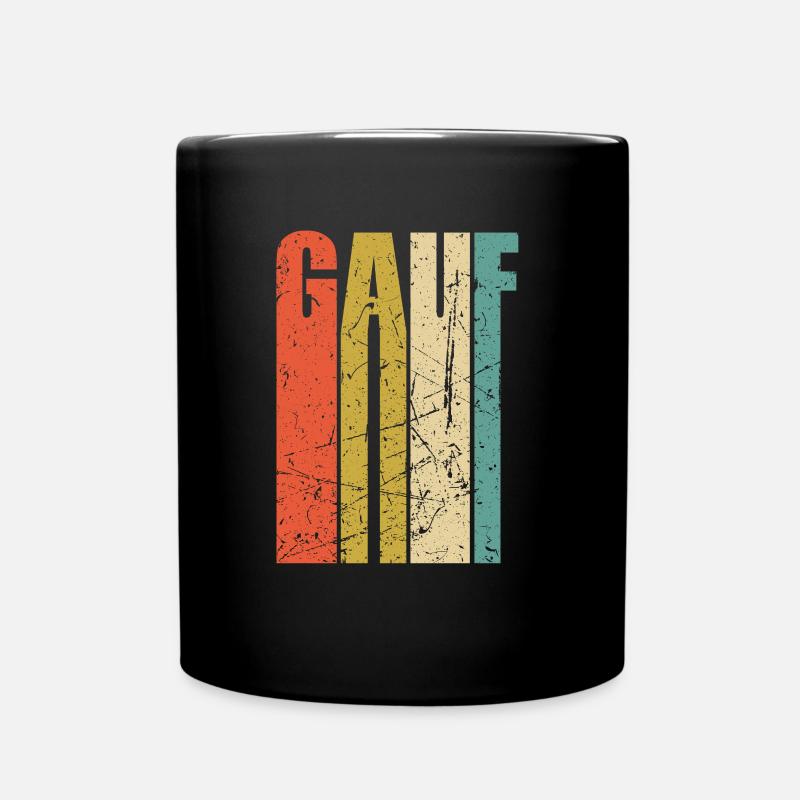 Gauf Erzgebirge Erzgebirgisch sächsisch DDR Retro - Tasse einfarbig - Schwarz