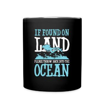 Scuba diving scuba dive diver - Full Colour Mug - black - Front