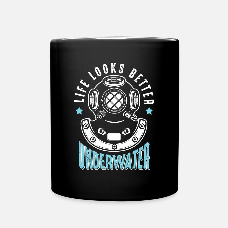 Plongée Plongée Apnée Plongée - Mug uni - noir
