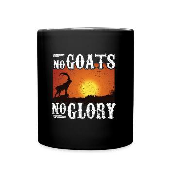 No Goats No Glory Goat - Tasse einfarbig - Schwarz - Vorne