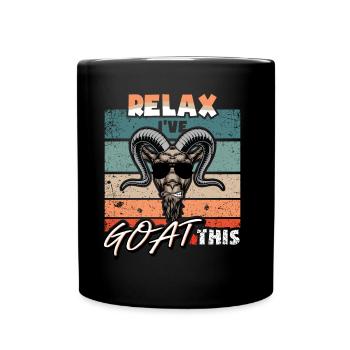 Goat Relax i´ve Goat this Goat - Tasse einfarbig - Schwarz - Vorne