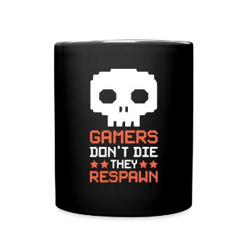 Gamer Totenkopf Game Over - Mug uni - noir - Devant