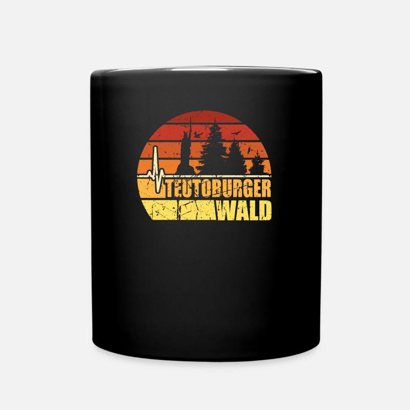 Teutoburger Wald wandern Geschenk für Wanderer - Tasse einfarbig - Schwarz