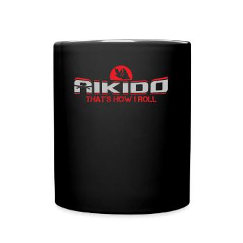 Aïkido - Mug uni - noir - Devant