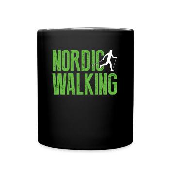 marche nordique - Mug uni - noir - Devant