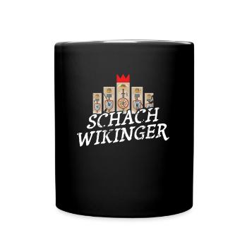 Kubb Schach Wikinger Geschenk Für Fans Von Kubb - Tasse einfarbig - Schwarz - Vorne