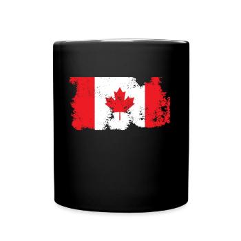 Canada Canada maple leaf flag - Full Colour Mug - black - Front