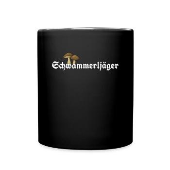 Mushroom gift Mushroom hunter collector - Full Colour Mug - black - Front