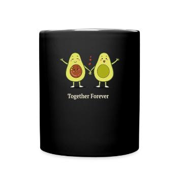 Chemise d'amour de grossesse de partenaire de couple d'avocat - Mug uni - noir - Devant