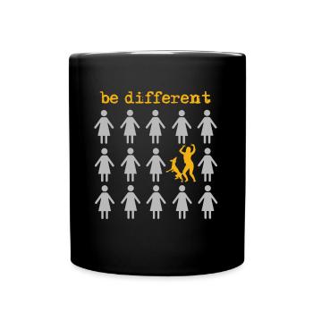 chiens - Mug uni - noir - Devant