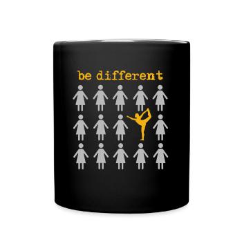 Yoga - Tasse einfarbig - Schwarz - Vorne