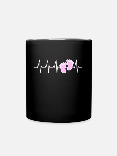 Ce sera une fille! Grossesse bébé - Mug uni - noir