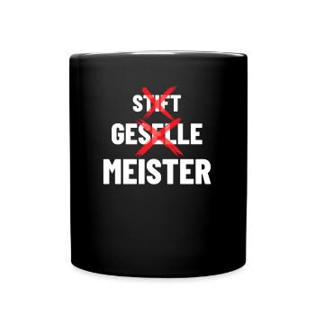 Meister - Tasse einfarbig - Schwarz - Vorne