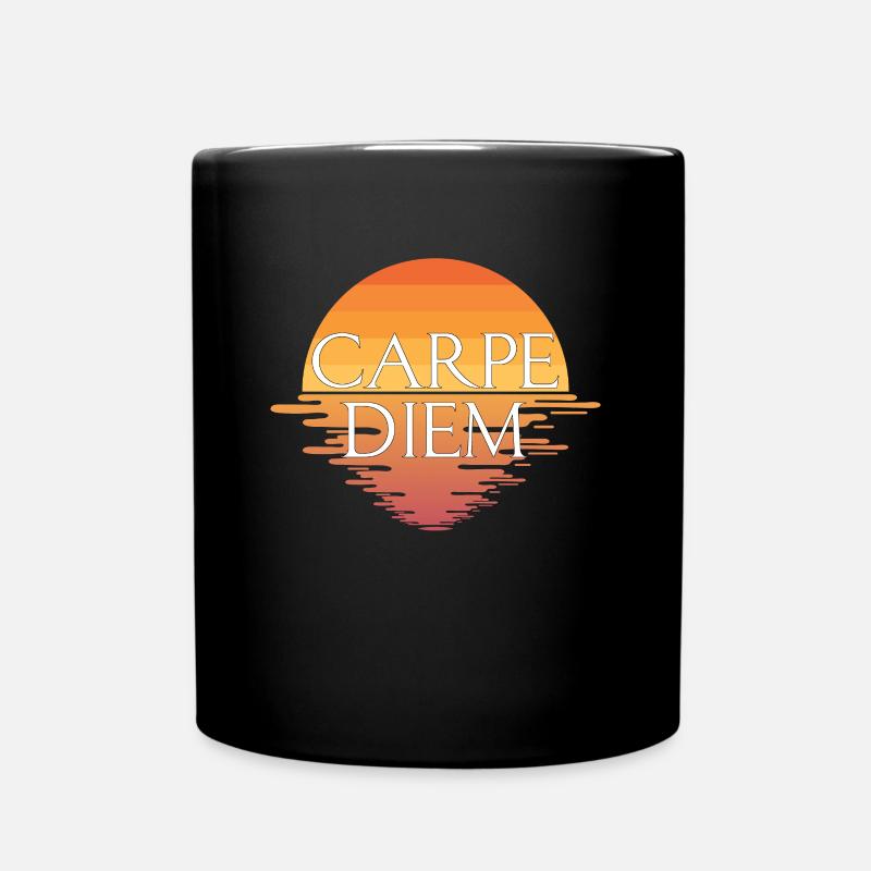 Carpe Diem - Tasse einfarbig - Schwarz