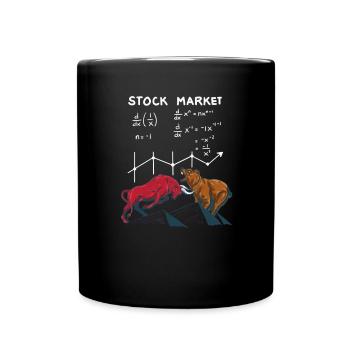 T-shirt Fan de Bull & Bear Courtier en bourse - Mug uni - noir - Devant