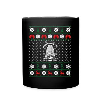 Nakatomi Plaza Christmas Party 1988 Ugly Christmas - Tasse einfarbig - Schwarz - Vorne