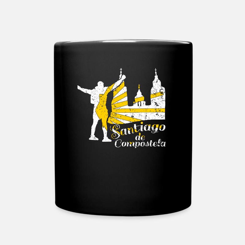 Saint-Jacques de Compostelle Chemin de Saint-Jacques pèlerin Camino - Mug uni - noir