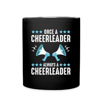 Cheerleder Cheerleading - Tasse einfarbig - Schwarz - Vorne