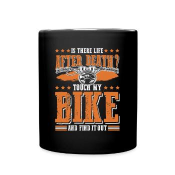 vélo motard moto - Mug uni - noir - Devant