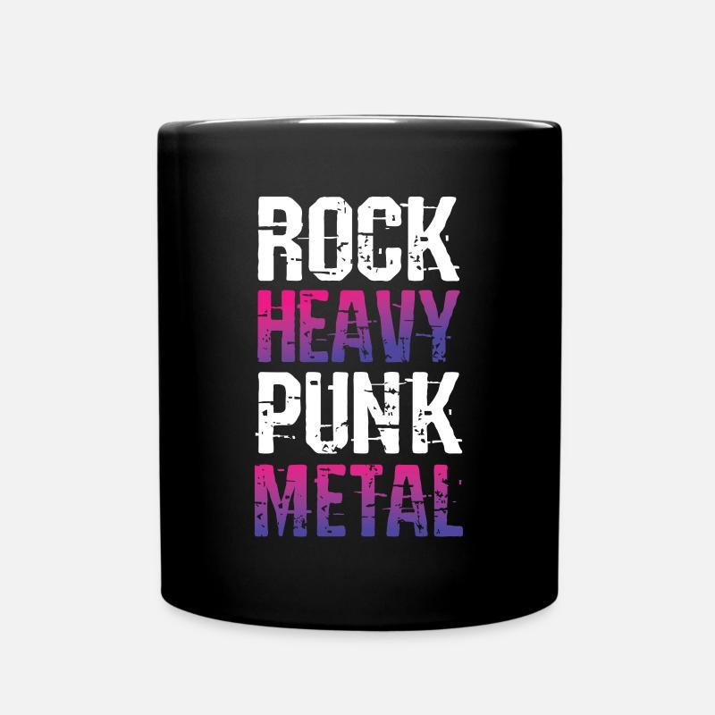 Rock Heavy Metal Musik - Tasse einfarbig - Schwarz