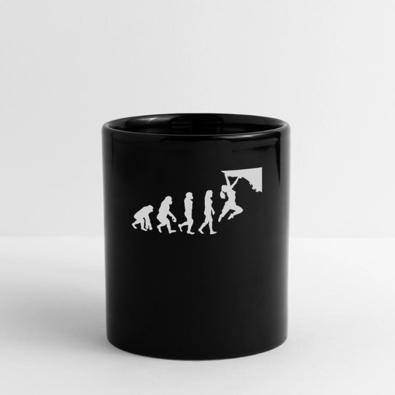 Bouldering Evolution Climbing Wall Climbing Boulder Full Colour Mug