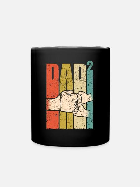 Papa jumeaux père de jumeaux papa 2021 - Mug uni - noir
