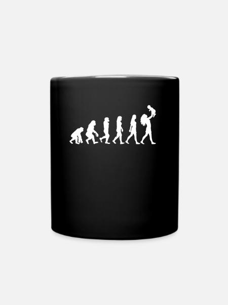 Maman avec bébé Evolution Mère enceinte - Mug uni - noir