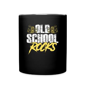 Old school rock - Mug uni - noir - Devant