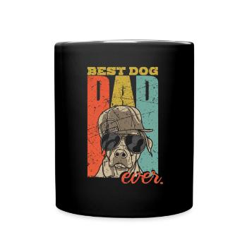 Best Dog Dad Ever Dog Dad Dog Dad Gift - Full Colour Mug - black - Front