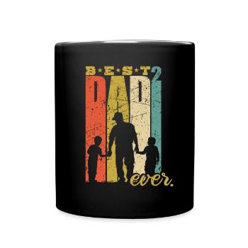Best Dad Ever Father-of-two Dad 2 Sons - Full Colour Mug - black - Front