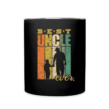 Best Uncle Ever Uncle and Nephew Best Uncle - Full Colour Mug - black - Front