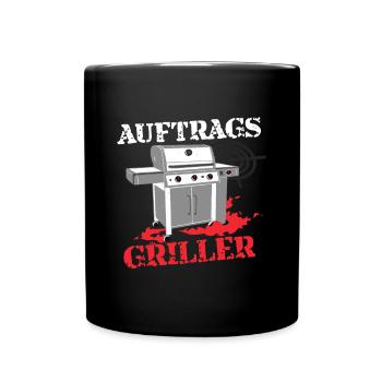 Auftragsgriller - Tasse einfarbig - Schwarz - Vorne