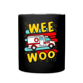 Wee Woo ambulance médecin enfant aidant malade - Mug uni - noir - Devant