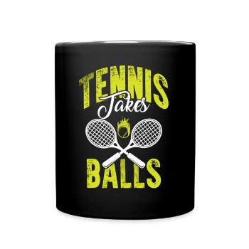 tennis drôle de sort - Mug uni - noir - Devant