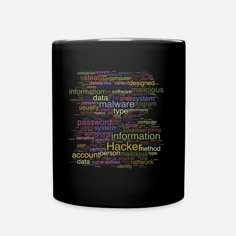 Cyber Computer Programming Digitale Es - Tasse einfarbig - Schwarz