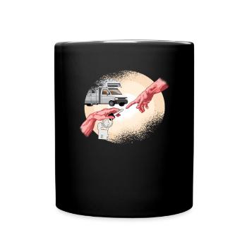 Camper camper - camper on campsite - Full Colour Mug - black - Front