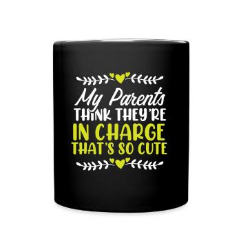 parents baby - Full Colour Mug - black - Front