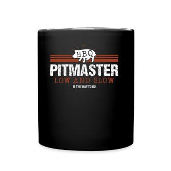 BBQ Pitmaster Low and Slow is the Way To Go - Full Colour Mug - black - Front